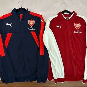 Puma Arsenal Track Jackets - Red and Blue